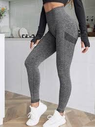 Leggins Mujer Push Up gris L/XL