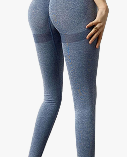 Leggins Mujer Push Up azul L/XL