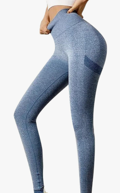 Leggins Mujer Push Up azul L/XL