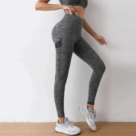 Leggins Mujer Push Up gris S/M