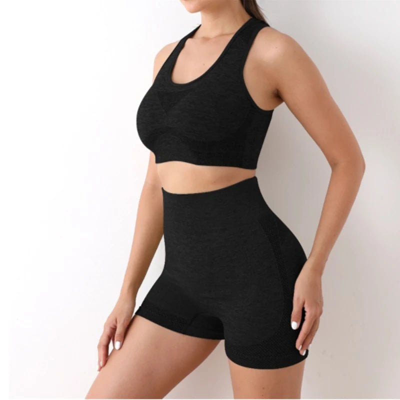 Conjunto deportivo mujer 2pcs Negro - talla única